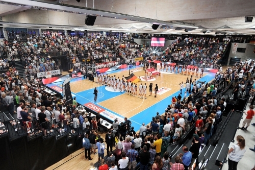 Basketball Deutschland - Lettland am 21. August 2015 (© MSSP - Michael Schwartz)