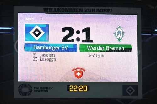 Hamburger SV - SV Werder Bremen am 22. April 2016 (© Stefan Stendel)