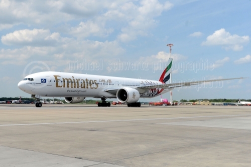 HSV-Boeing von Emirates am Flughafen vorgestellt am 11. Mai 2016 (© MSSP - Andre Lenthe)