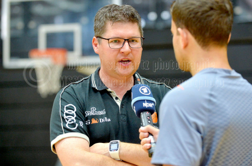Bundestrainer Nicolai Zeltinger bei der Rollstuhlbasketball-WM 2018 in Hamburg (© MSSP - Michael Schwartz)