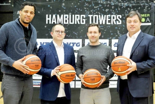 Hamburg Towers haben Hauptsponsor VTG am 23. Januar 2019 (© MSSP)