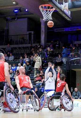 BG Baskets Hamburg -   Roller Bulls St. Vith am 26. Januar 2019 (© MSSP - Michael Schwartz)