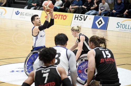 BG Baskets Hamburg - Doneck Dolphins Trier am 03. Maerz 2019 (© MSSP - Michael Schwartz)