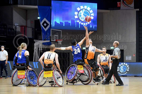 BG Baskets Hamburg - Hannover United am 14. Maerz 2021 (© MSSP-Sportphoto)