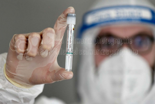 PCR-Test im sanaGroup Testzentrum Wilhelmsburg am  24.05.2021 (© MSSP - Michael Schwartz)