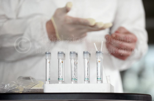 PCR-Test im sanaGroup Testzentrum Wilhelmsburg am  24.05.2021 (© MSSP - Michael Schwartz)
