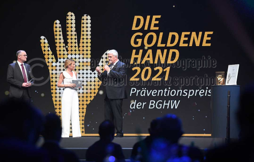 Praeventionsgala der BGHW mit Verleihung der Goldenen Hand 2019 am 03.11.2021 (© schwartz photographie)