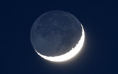 Mondsichel am 24. Maerz 2023 (© schwartz photographie)
